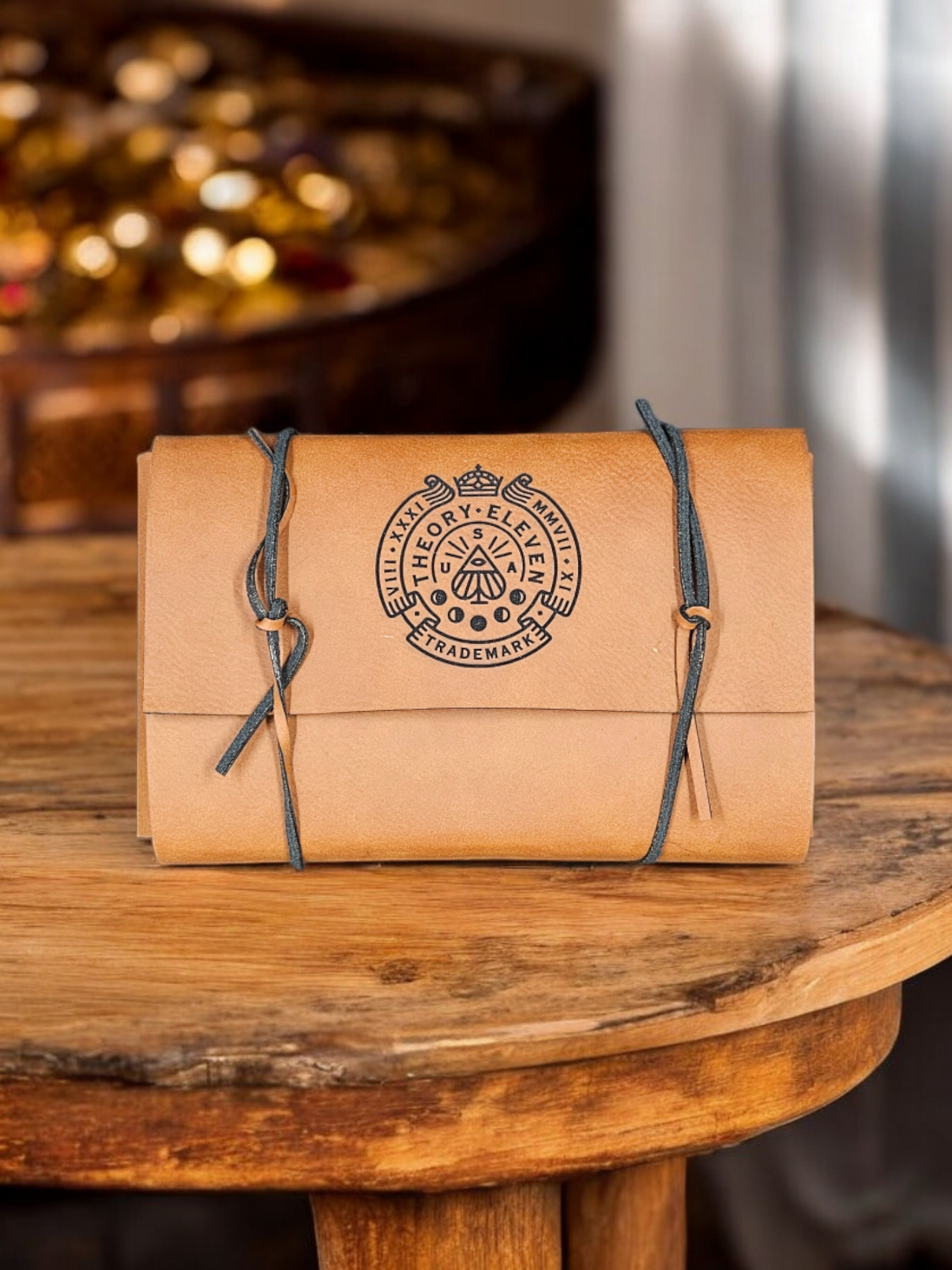Custom Leather Card /Dice Pouch