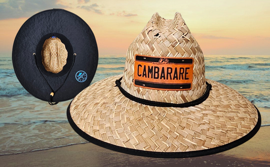 License Plate Custom Big Brim Straw Sun Hat