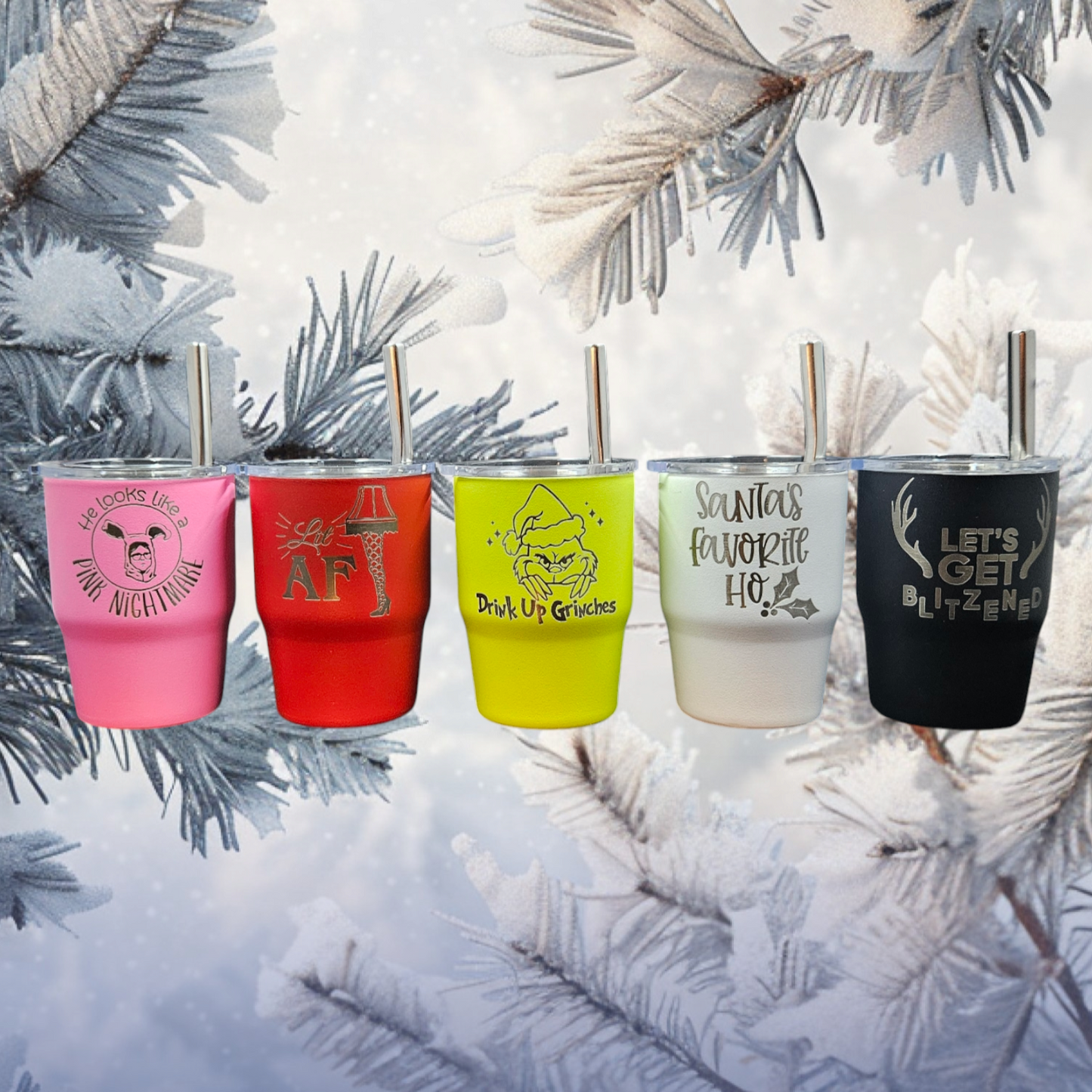 Custom Tumbler Style 4oz. Shot Glasses